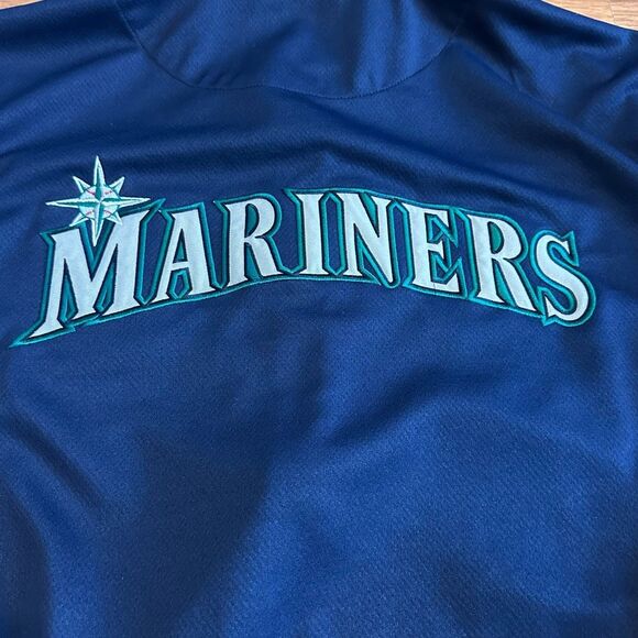 Seattle Mariners Lightweight Full Zip Jacket MLB Blue and Gray | Men Size XXL - Picture 5 of 10